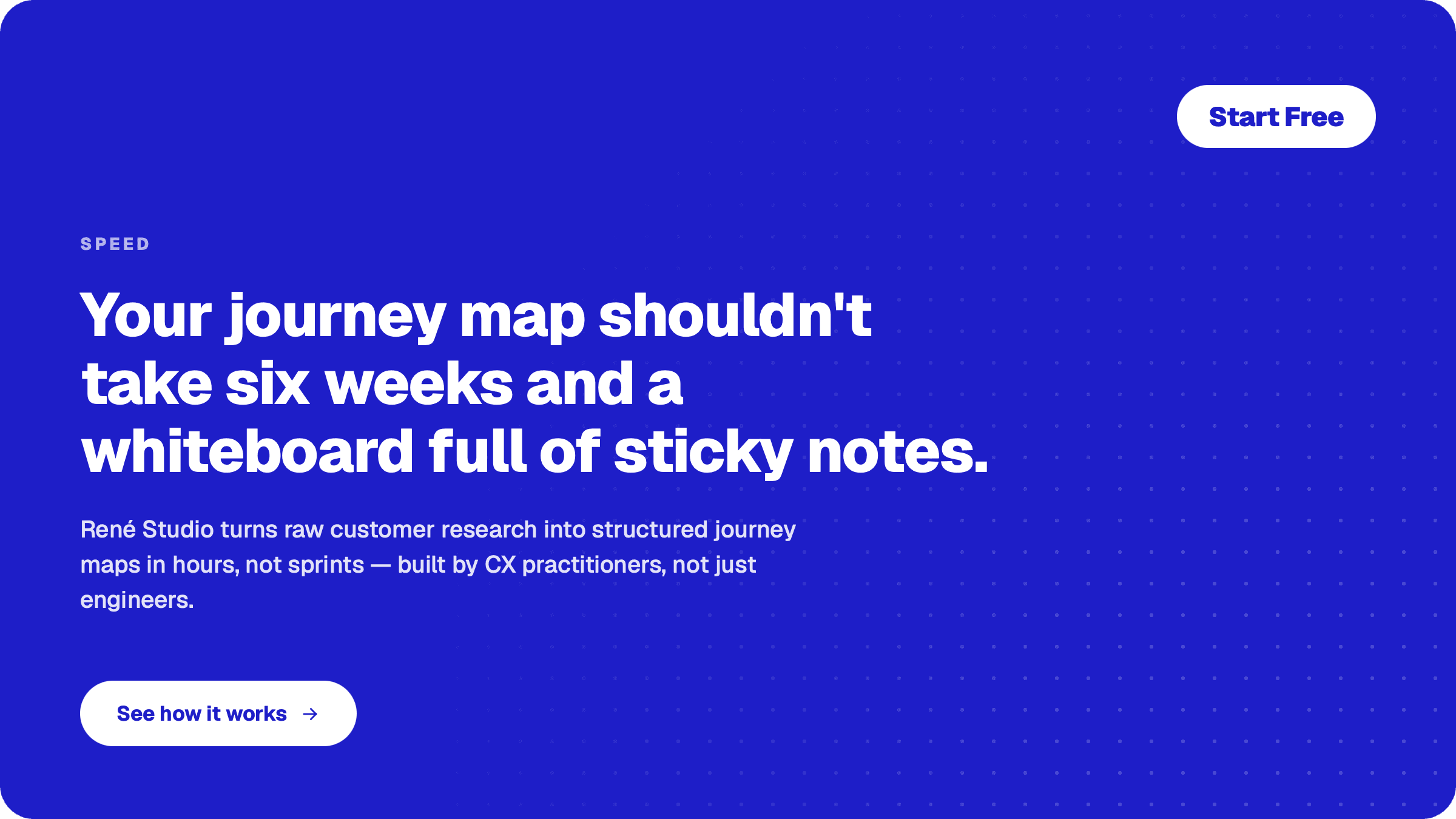 René Studio — go from journey map to measurable CX in days, not quarters. Start free.