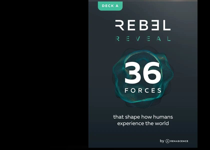 REBEL Reveal Deck A: 36 forces that shape how humans experience the world